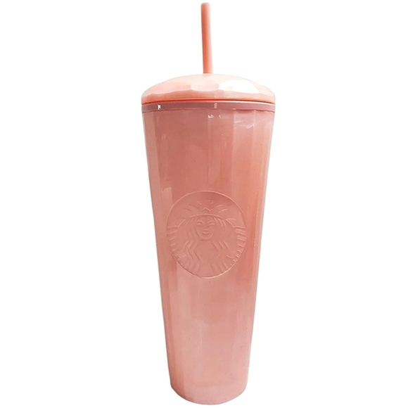 Starbucks Blush Pink Tumbler with Lid and Straw - Picture 1 of 2